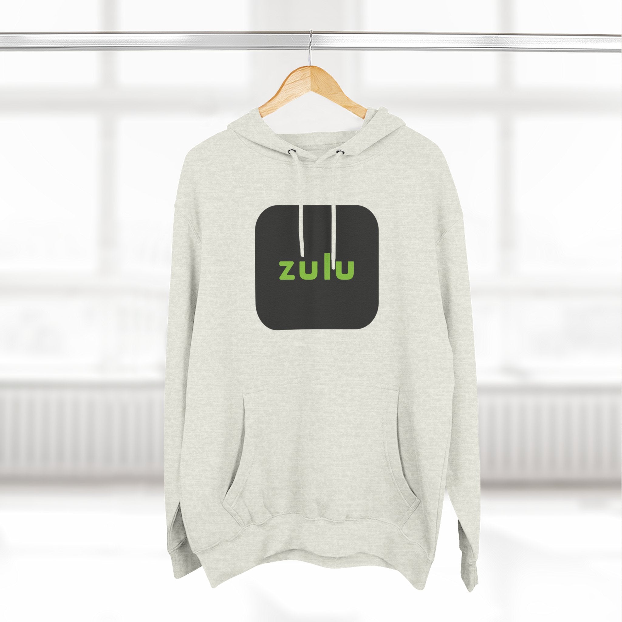 Three-Panel Fleece Hoodie