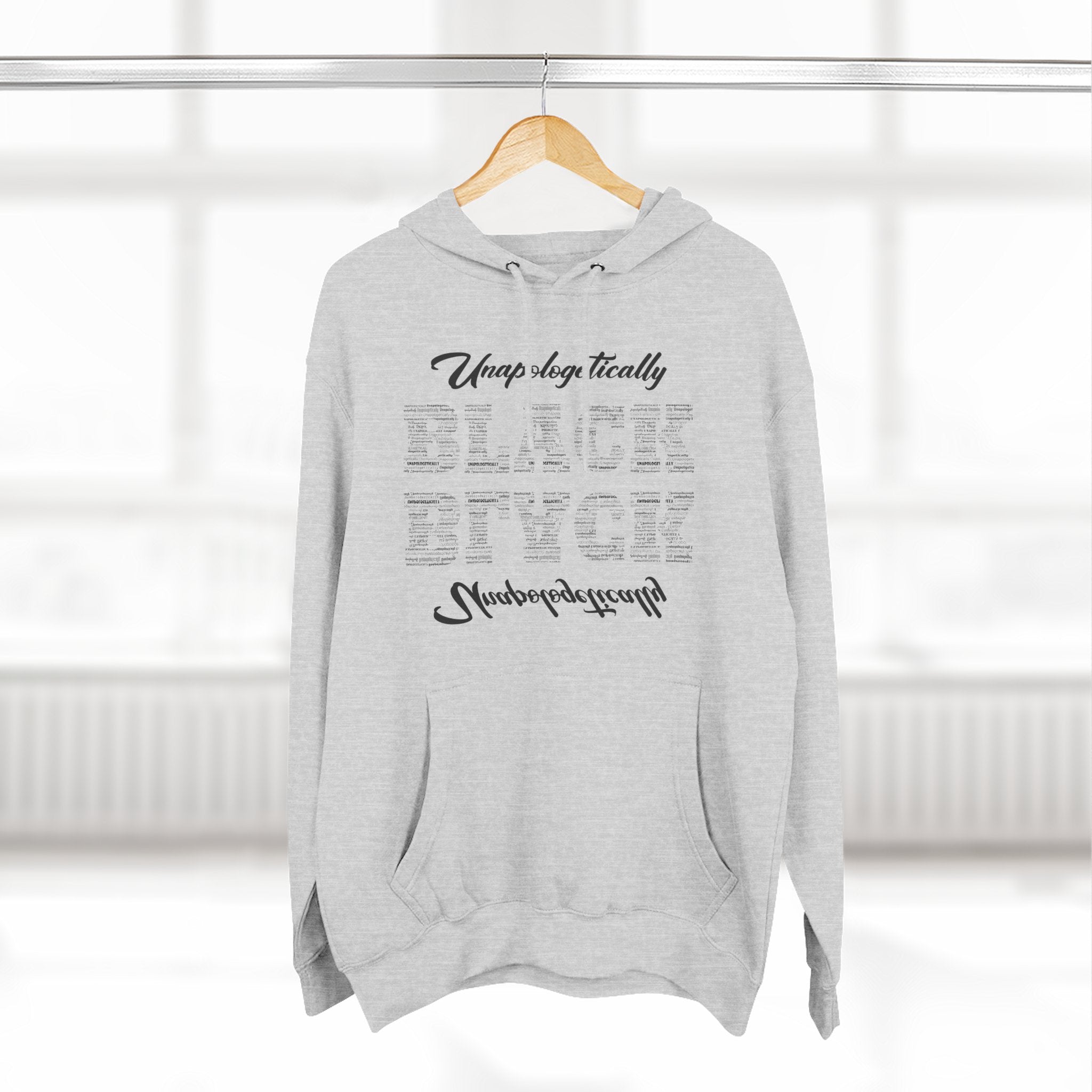 Three-Panel Fleece Hoodie