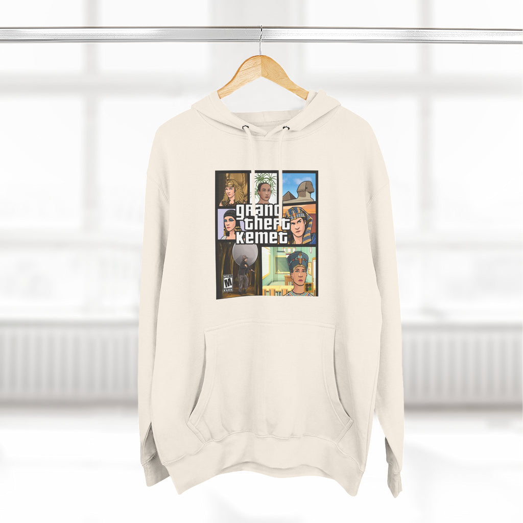 Three-Panel Fleece Hoodie