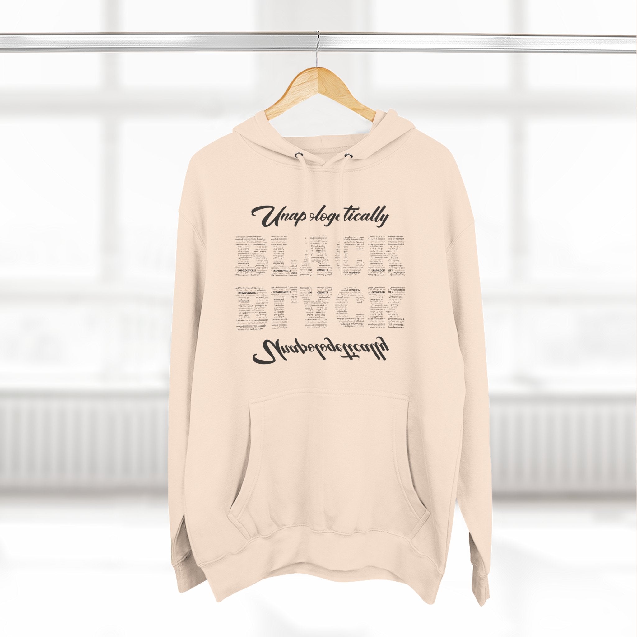 Three-Panel Fleece Hoodie