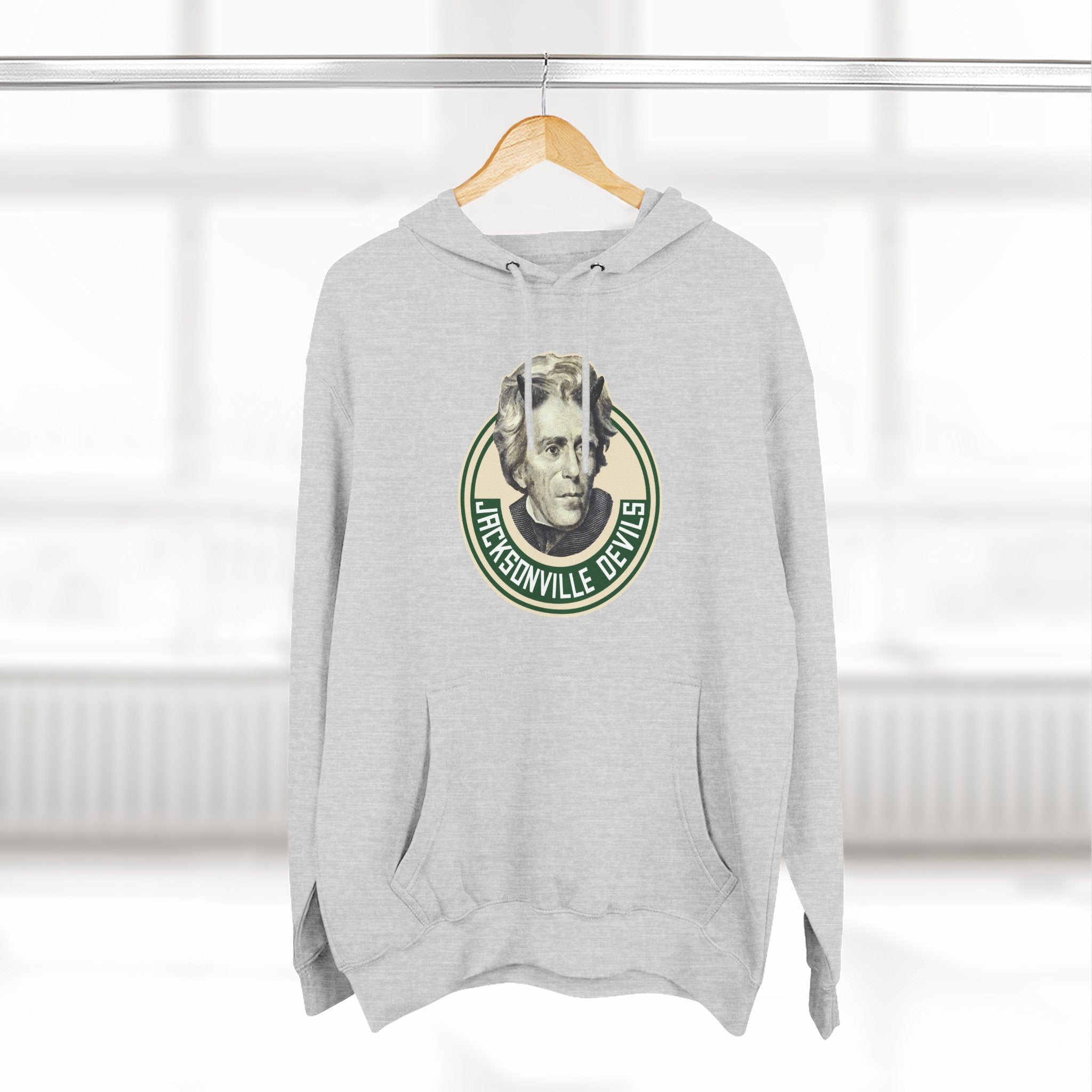 Three-Panel Fleece Hoodie