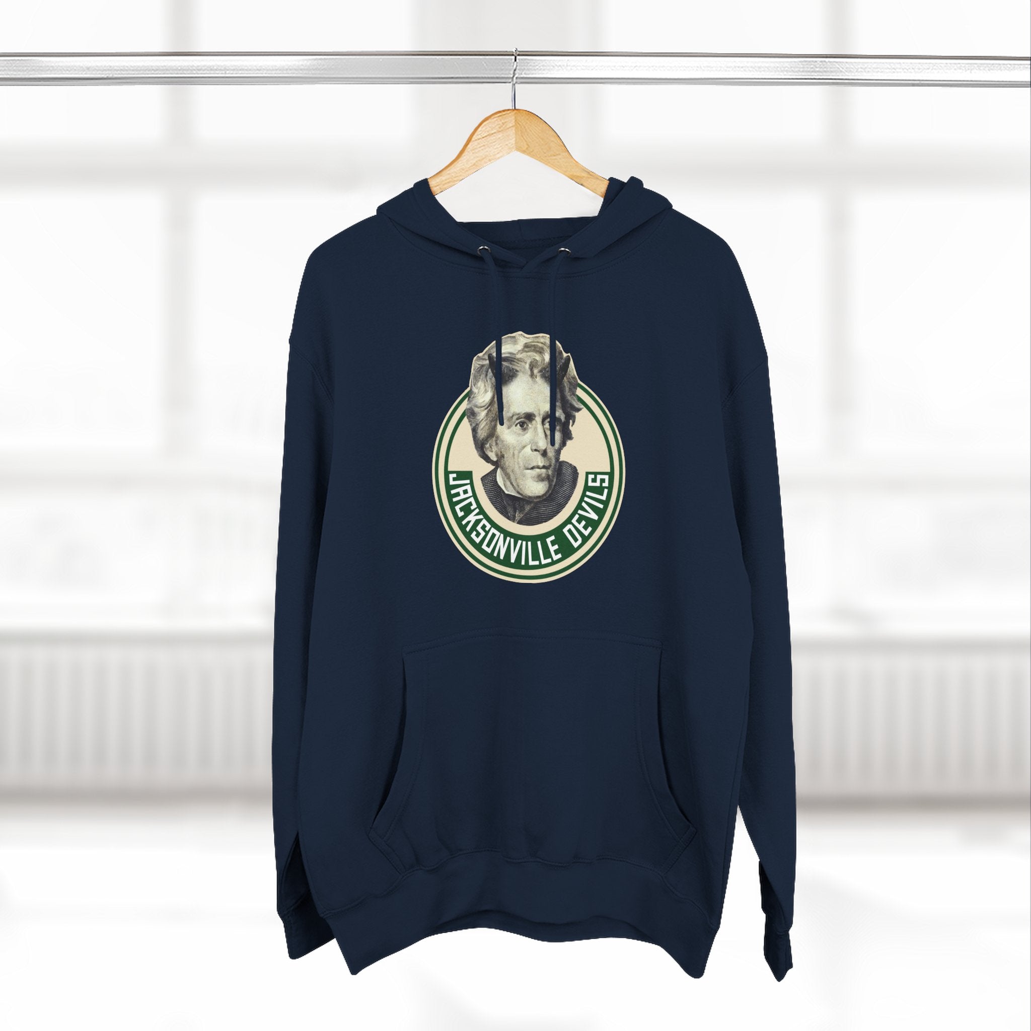 Three-Panel Fleece Hoodie