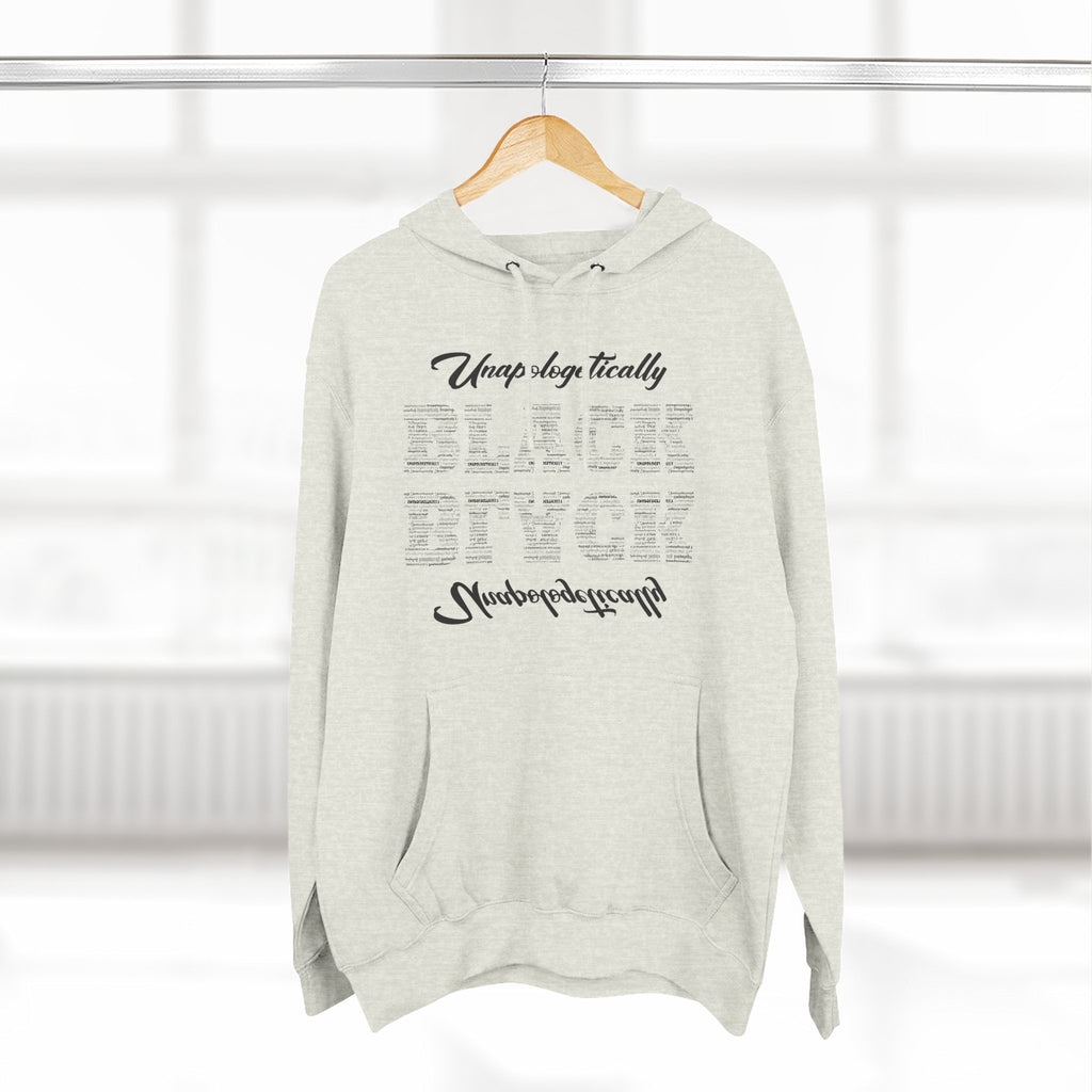 Three-Panel Fleece Hoodie