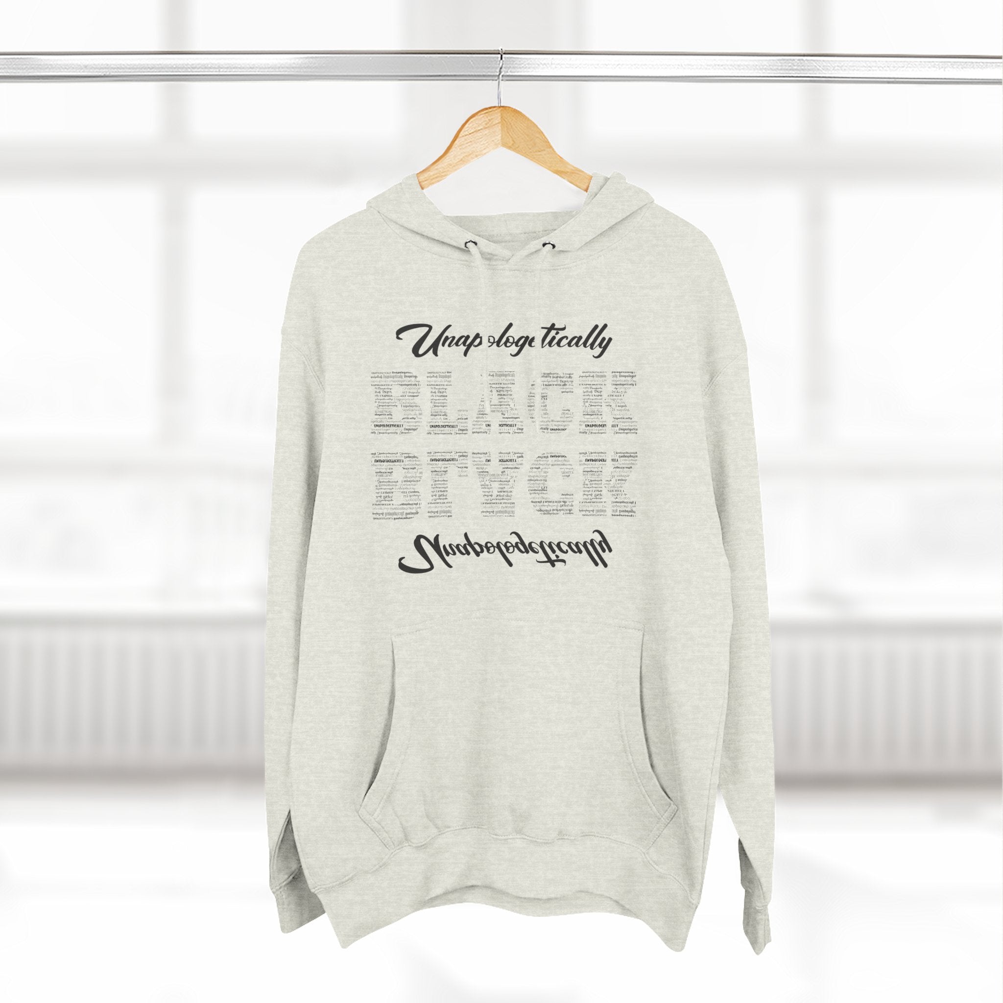 Three-Panel Fleece Hoodie