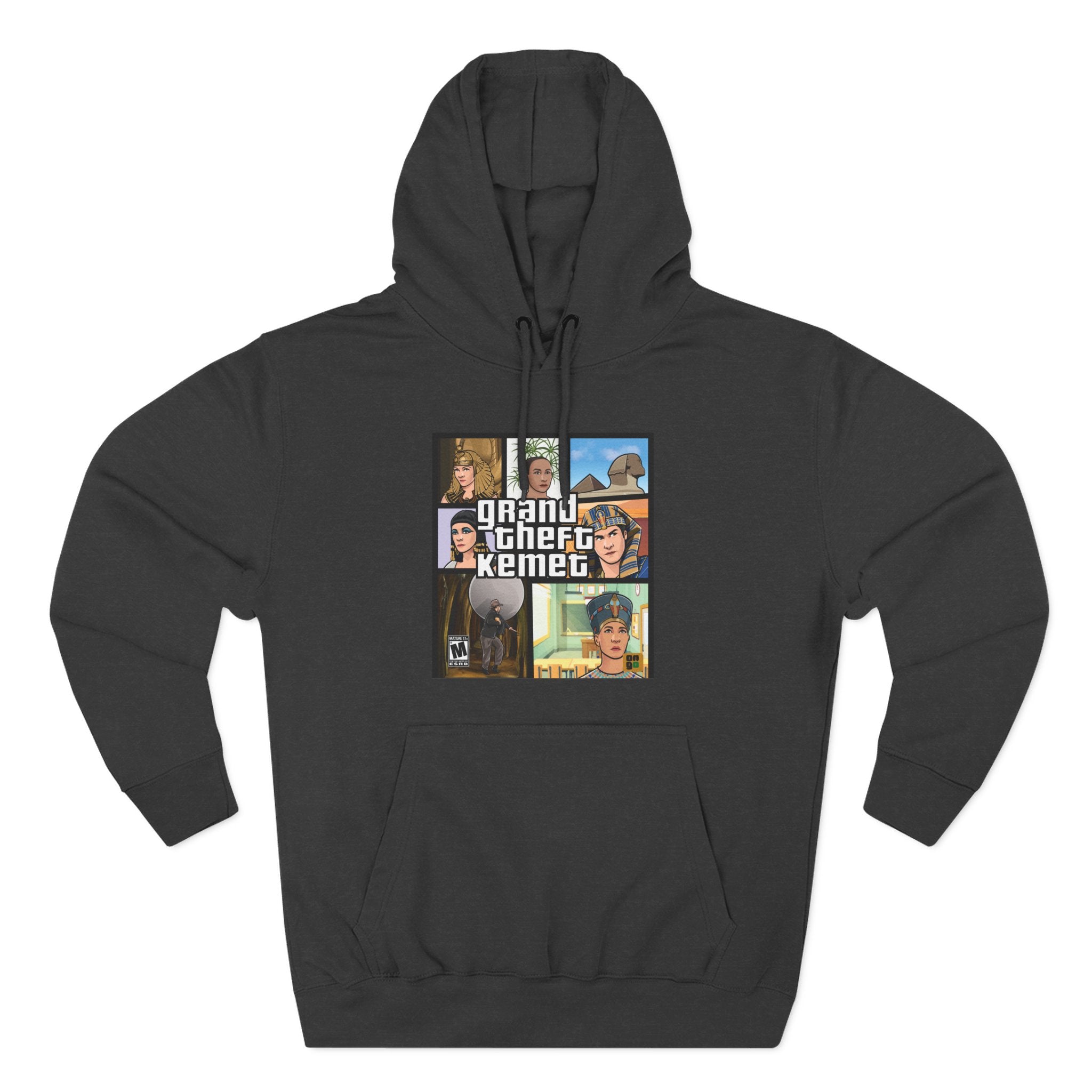 Three-Panel Fleece Hoodie