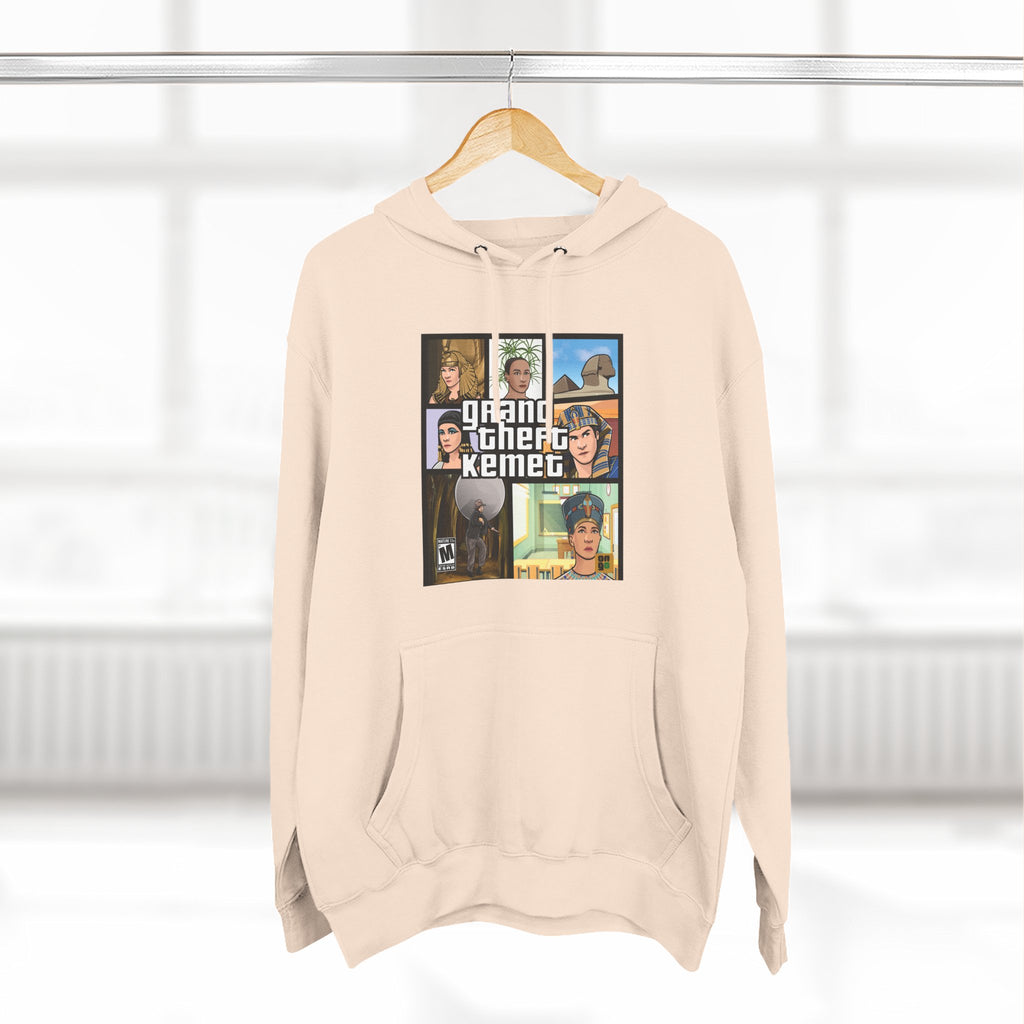 Three-Panel Fleece Hoodie