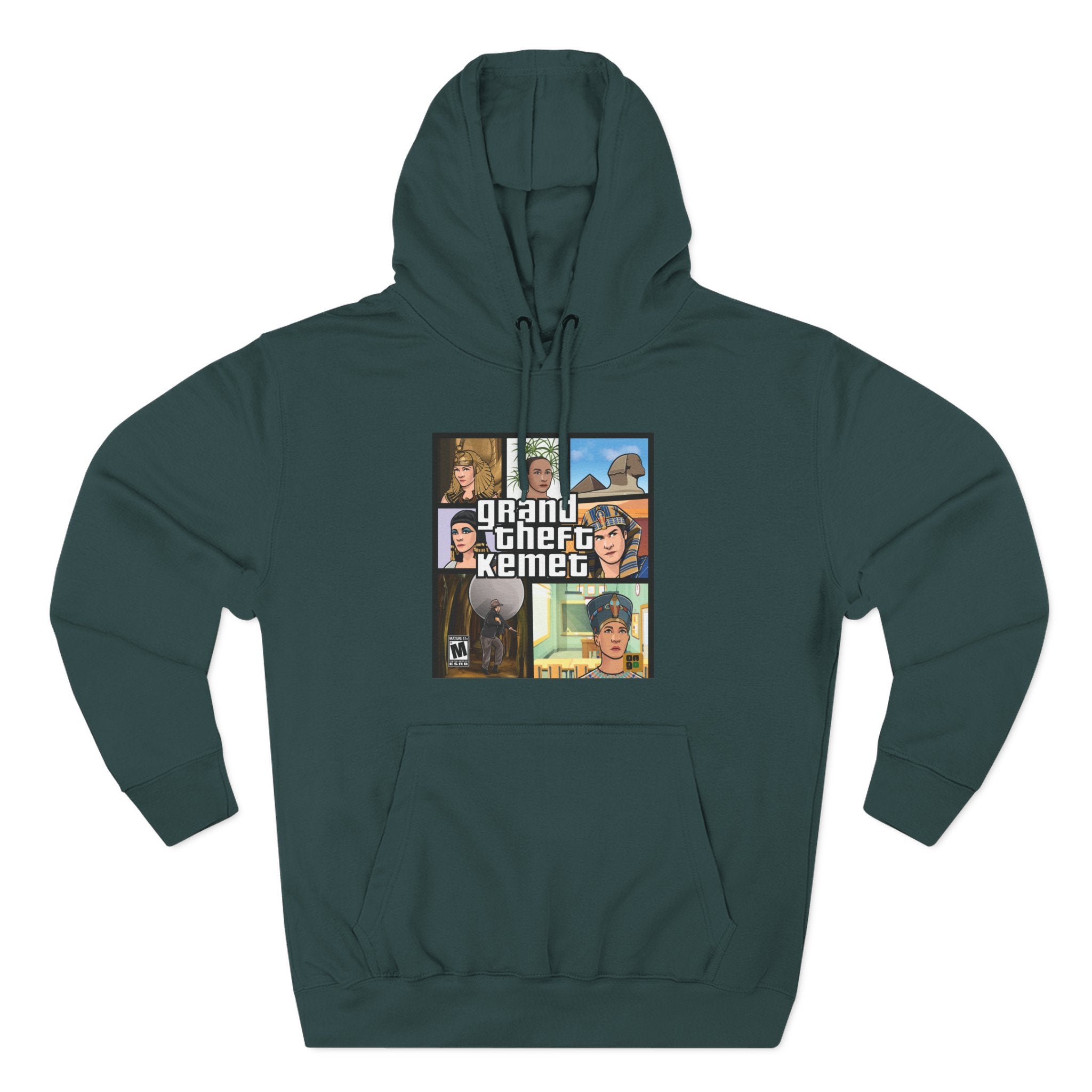 Three-Panel Fleece Hoodie