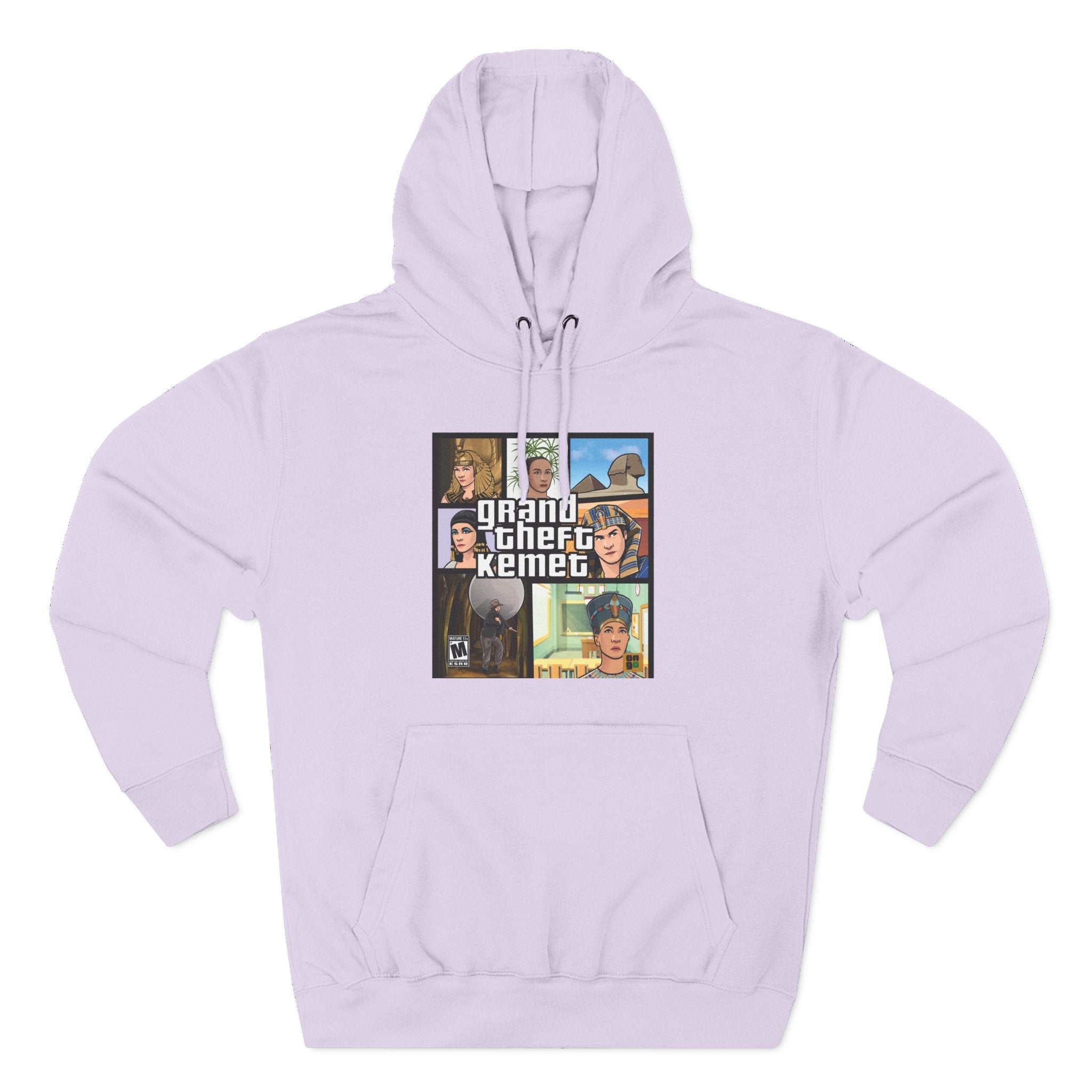 Three-Panel Fleece Hoodie