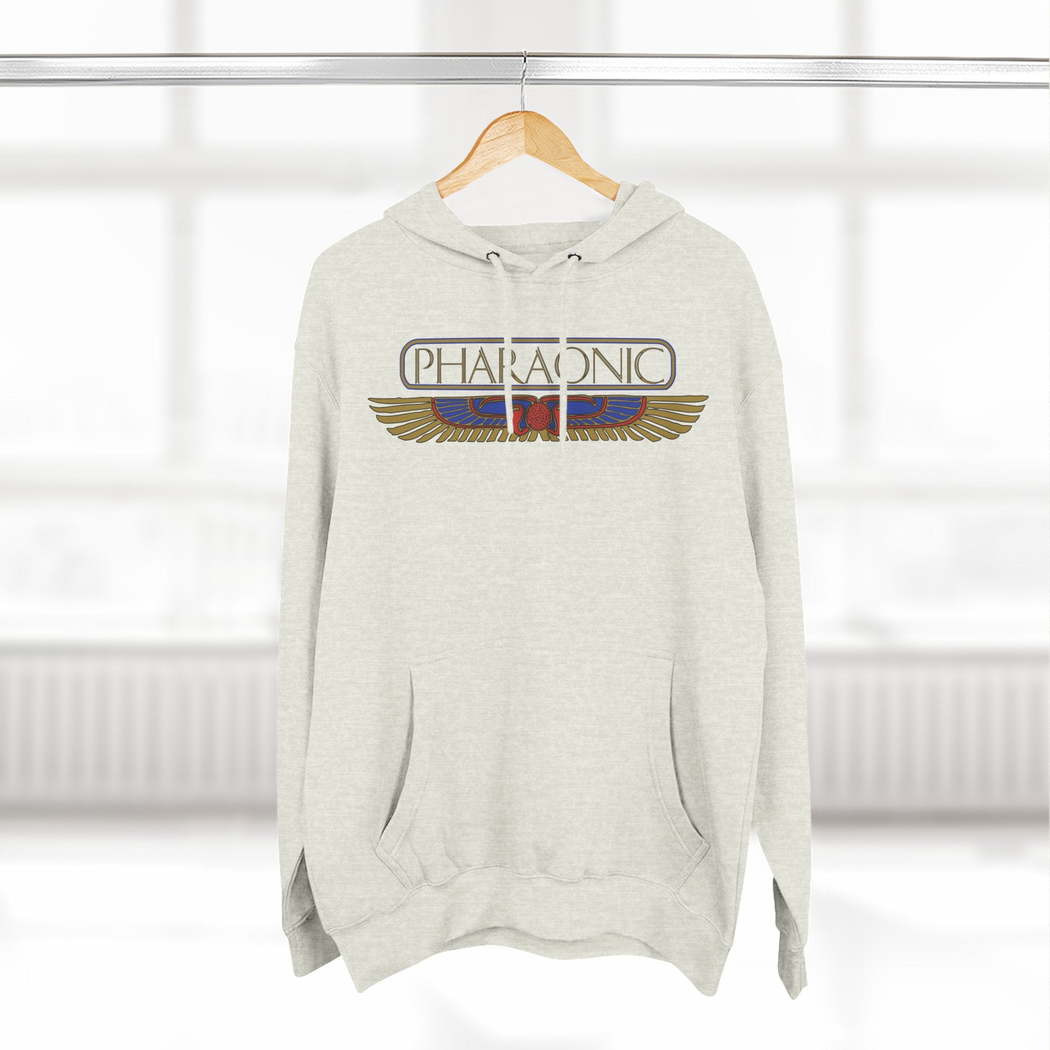 Three-Panel Fleece Hoodie
