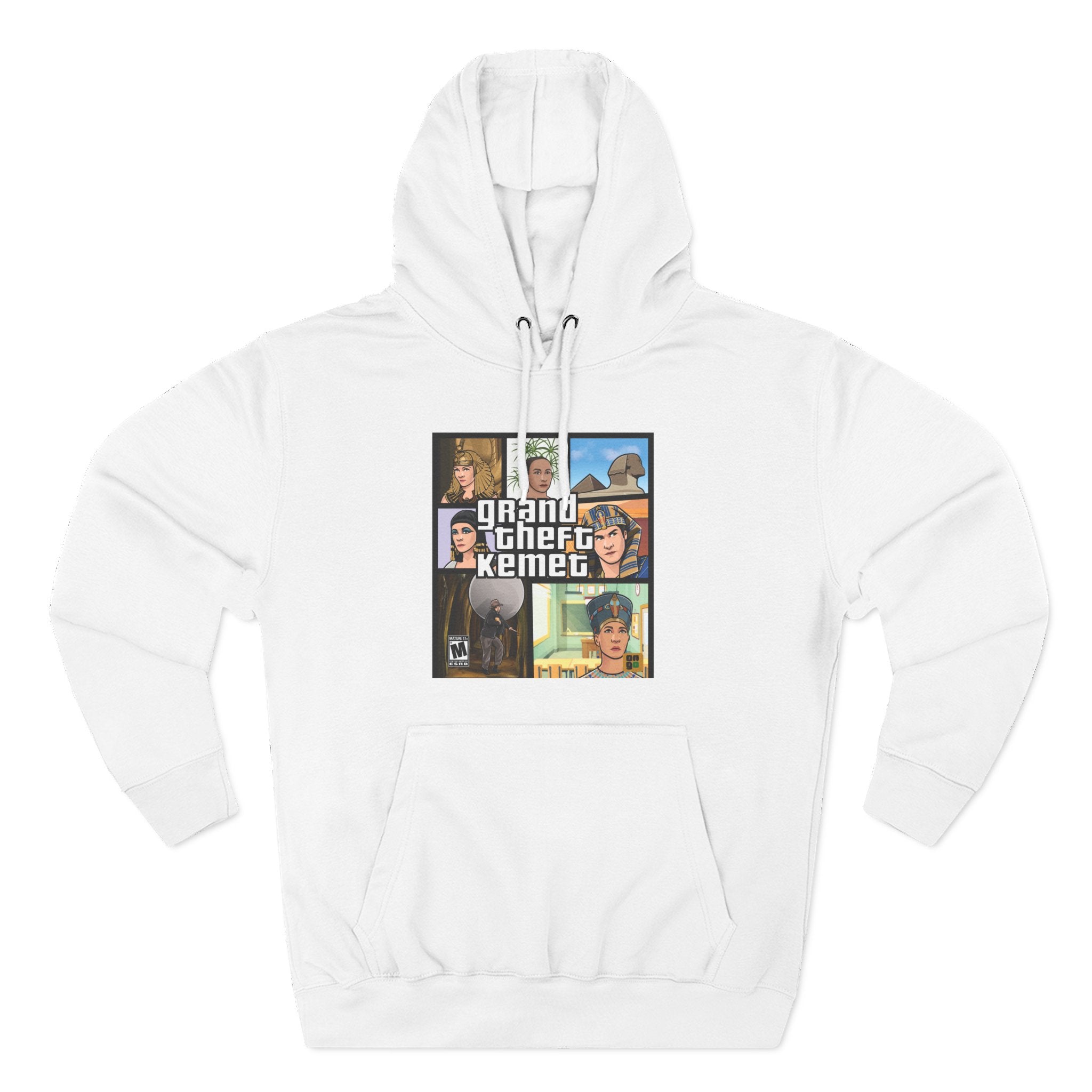 Three-Panel Fleece Hoodie