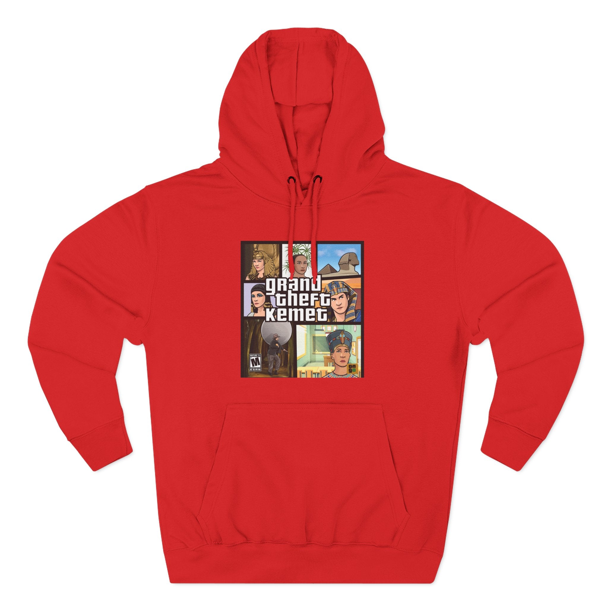 Three-Panel Fleece Hoodie