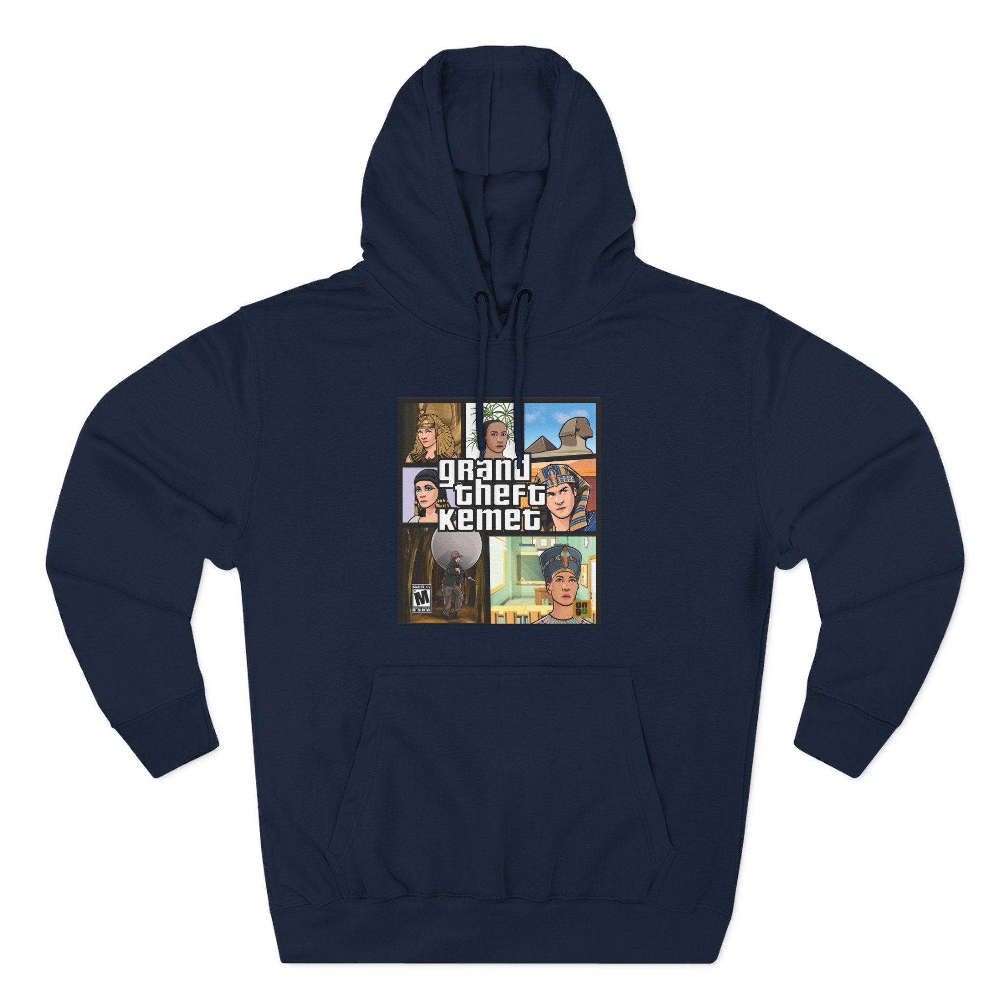 Three-Panel Fleece Hoodie