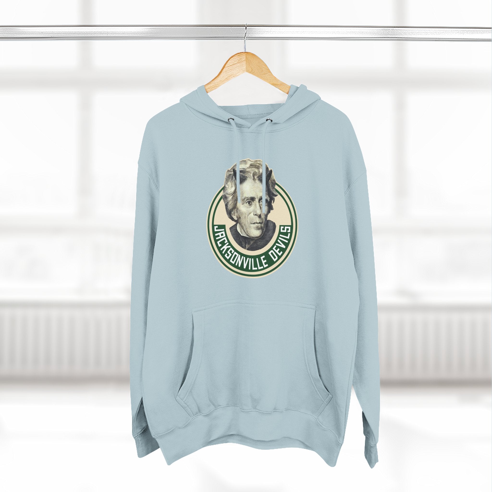 Three-Panel Fleece Hoodie