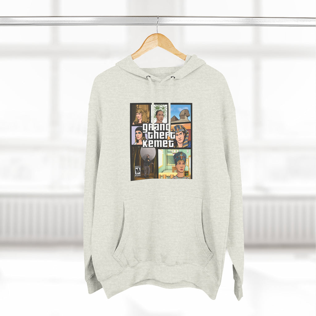 Three-Panel Fleece Hoodie