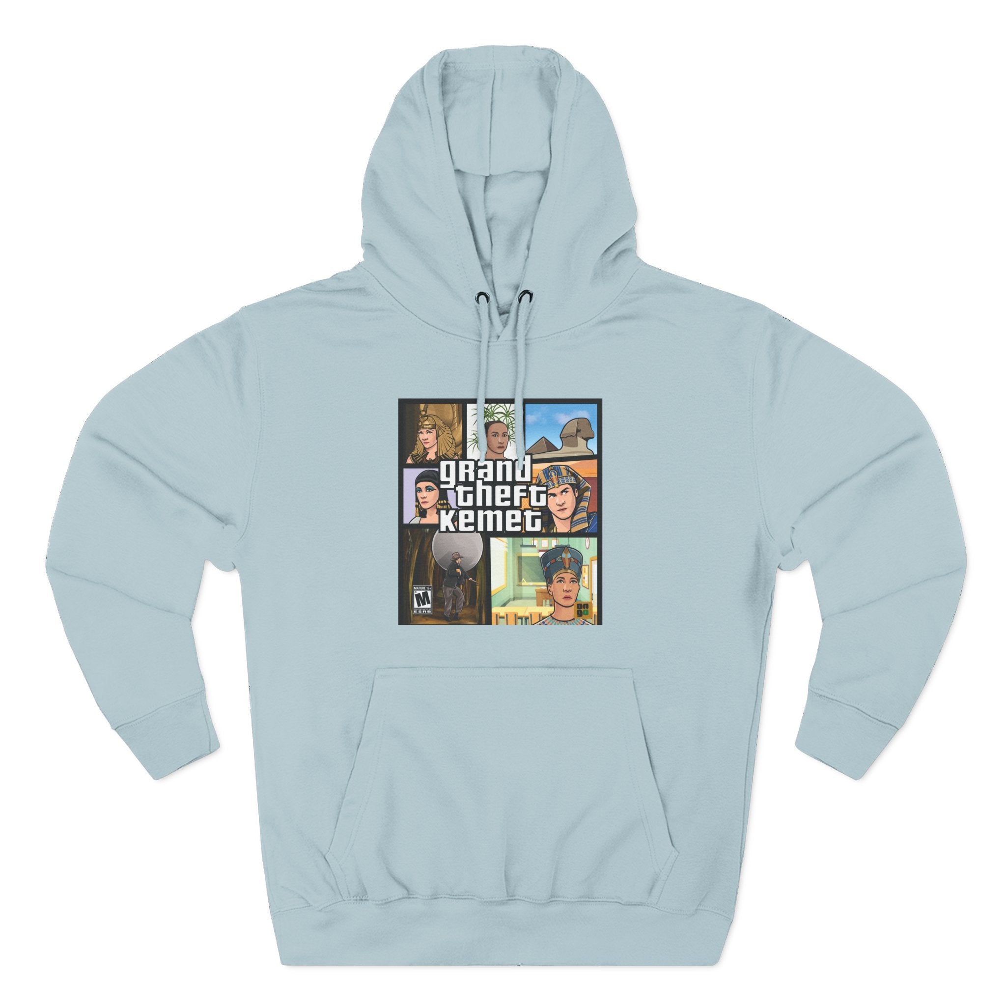 Three-Panel Fleece Hoodie
