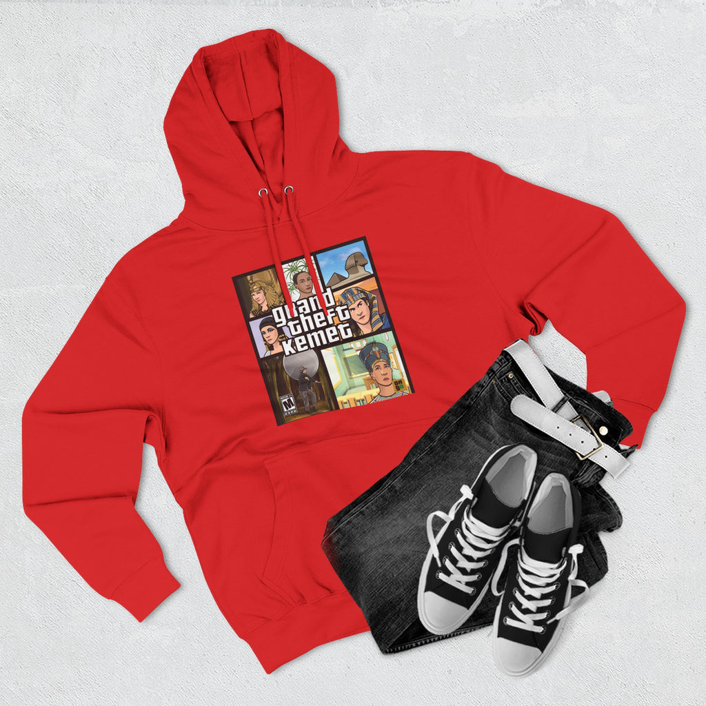 Three-Panel Fleece Hoodie