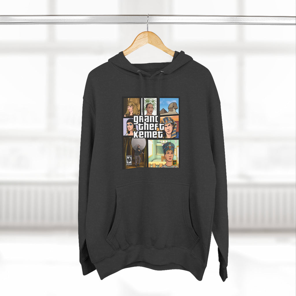 Three-Panel Fleece Hoodie