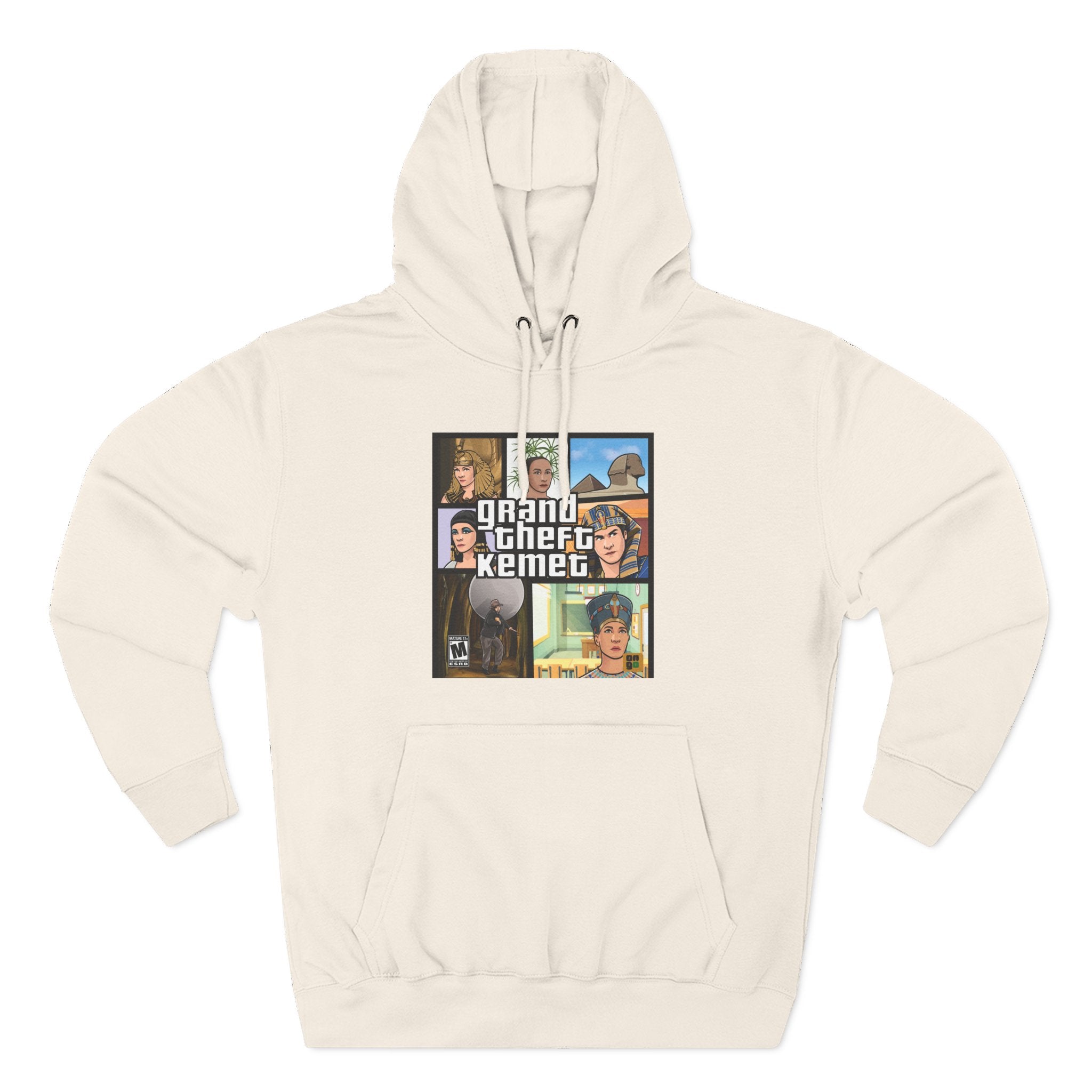 Three-Panel Fleece Hoodie