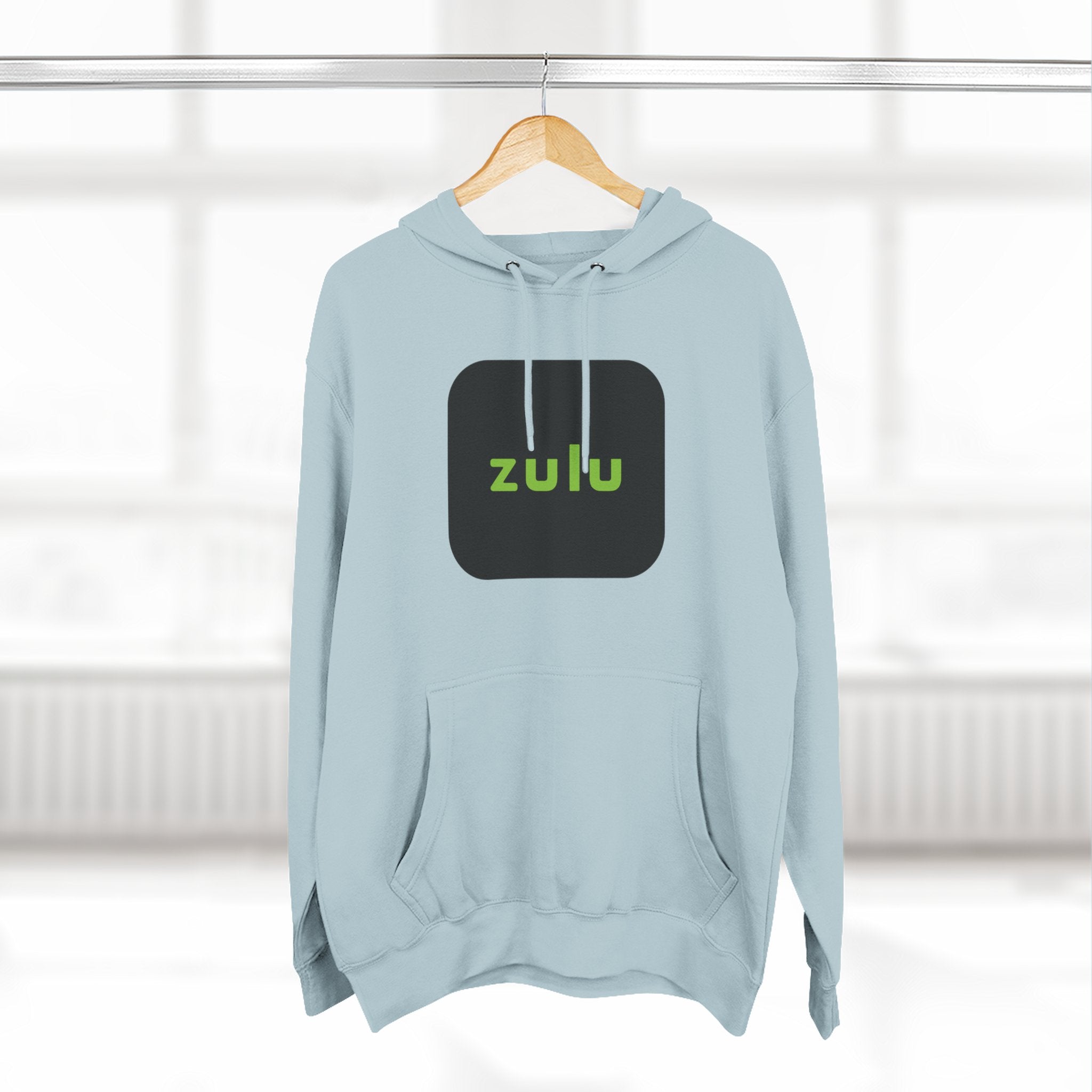 Three-Panel Fleece Hoodie