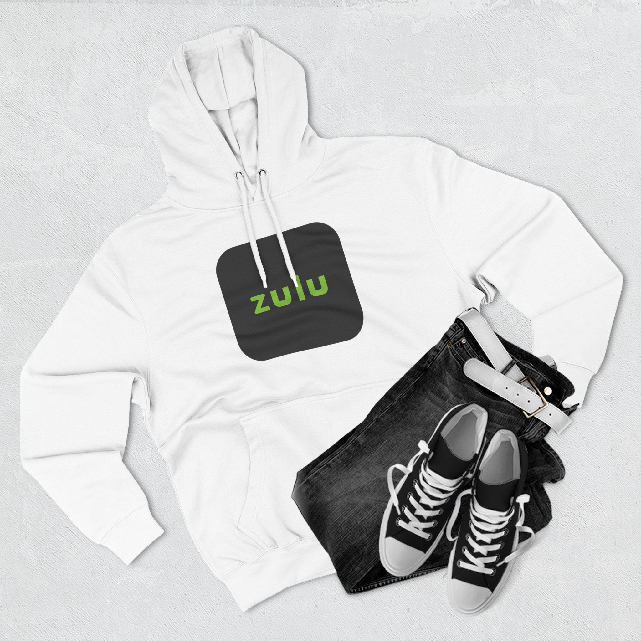 Three-Panel Fleece Hoodie