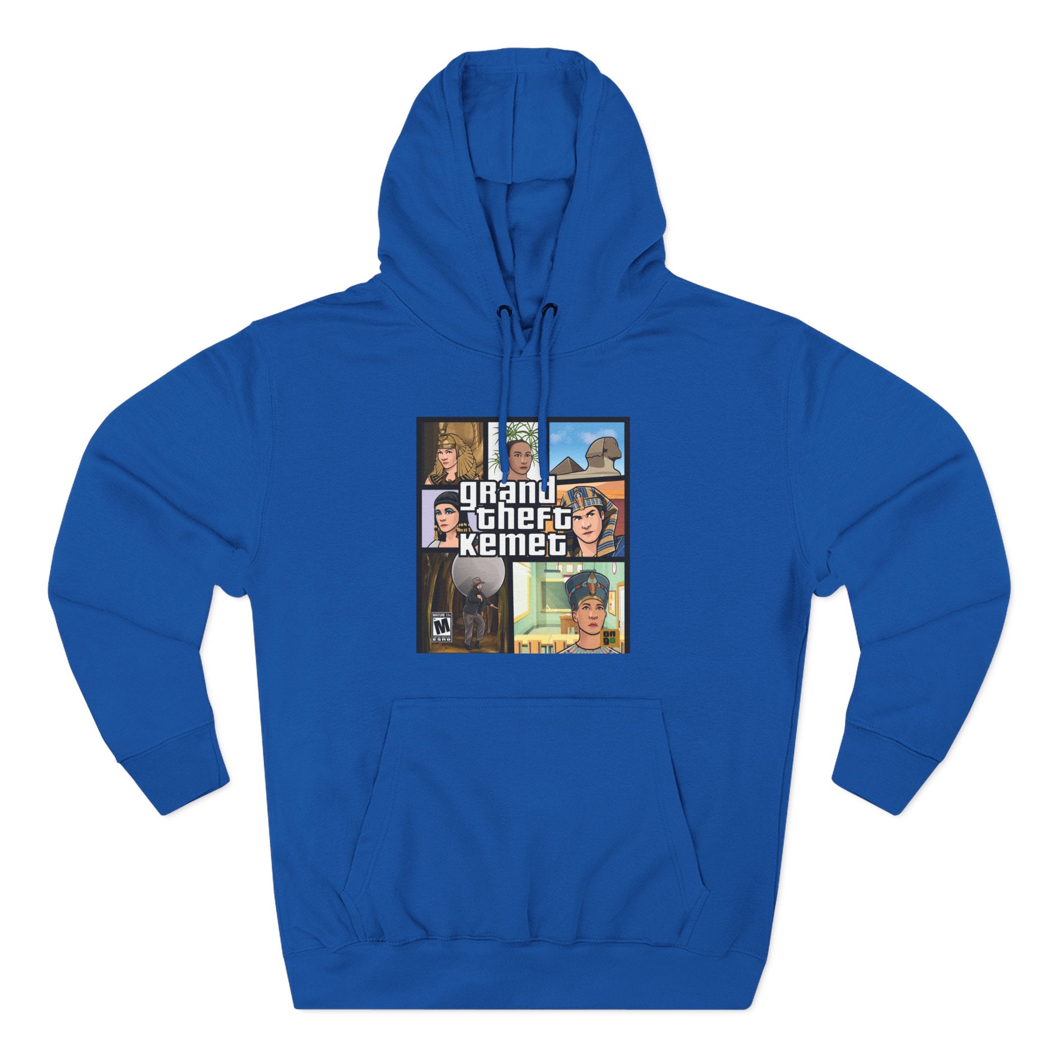 Three-Panel Fleece Hoodie