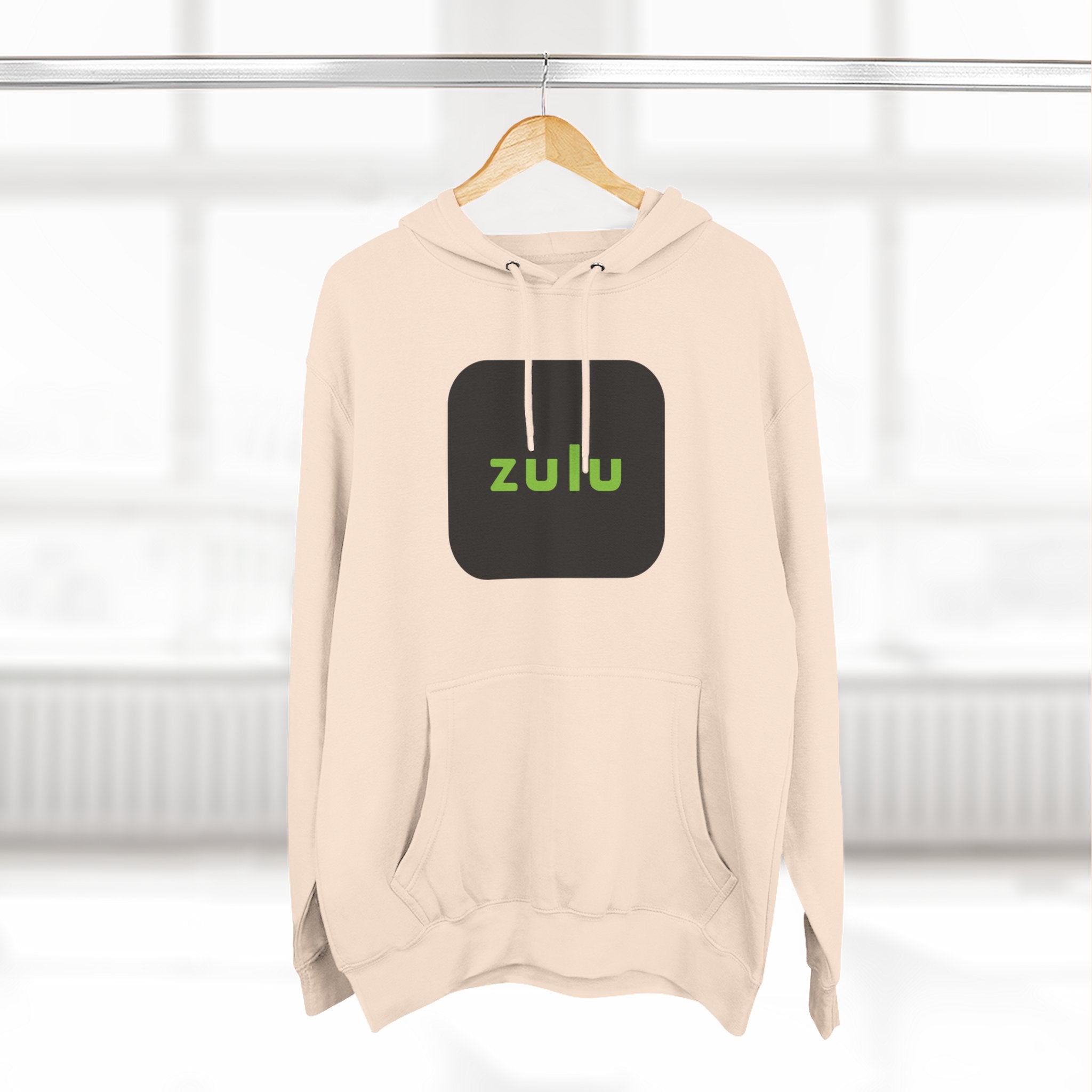 Three-Panel Fleece Hoodie