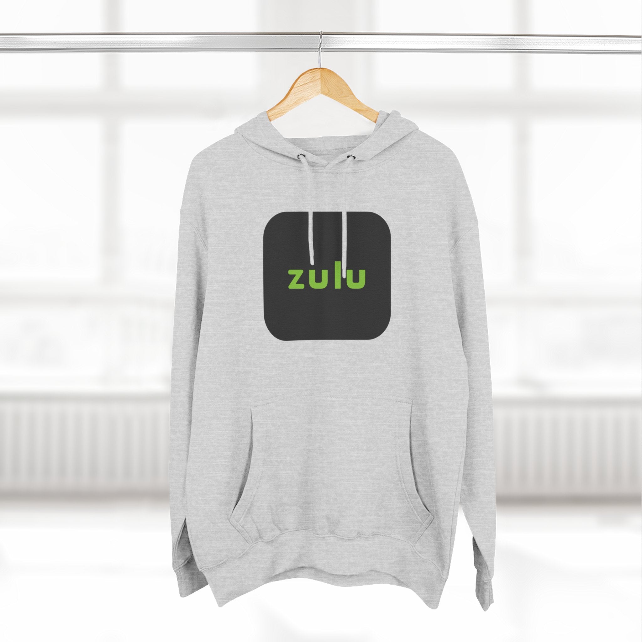 Three-Panel Fleece Hoodie