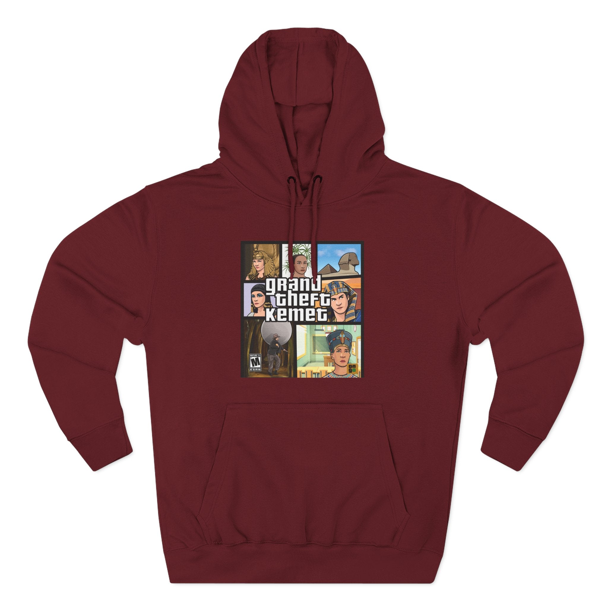 Three-Panel Fleece Hoodie