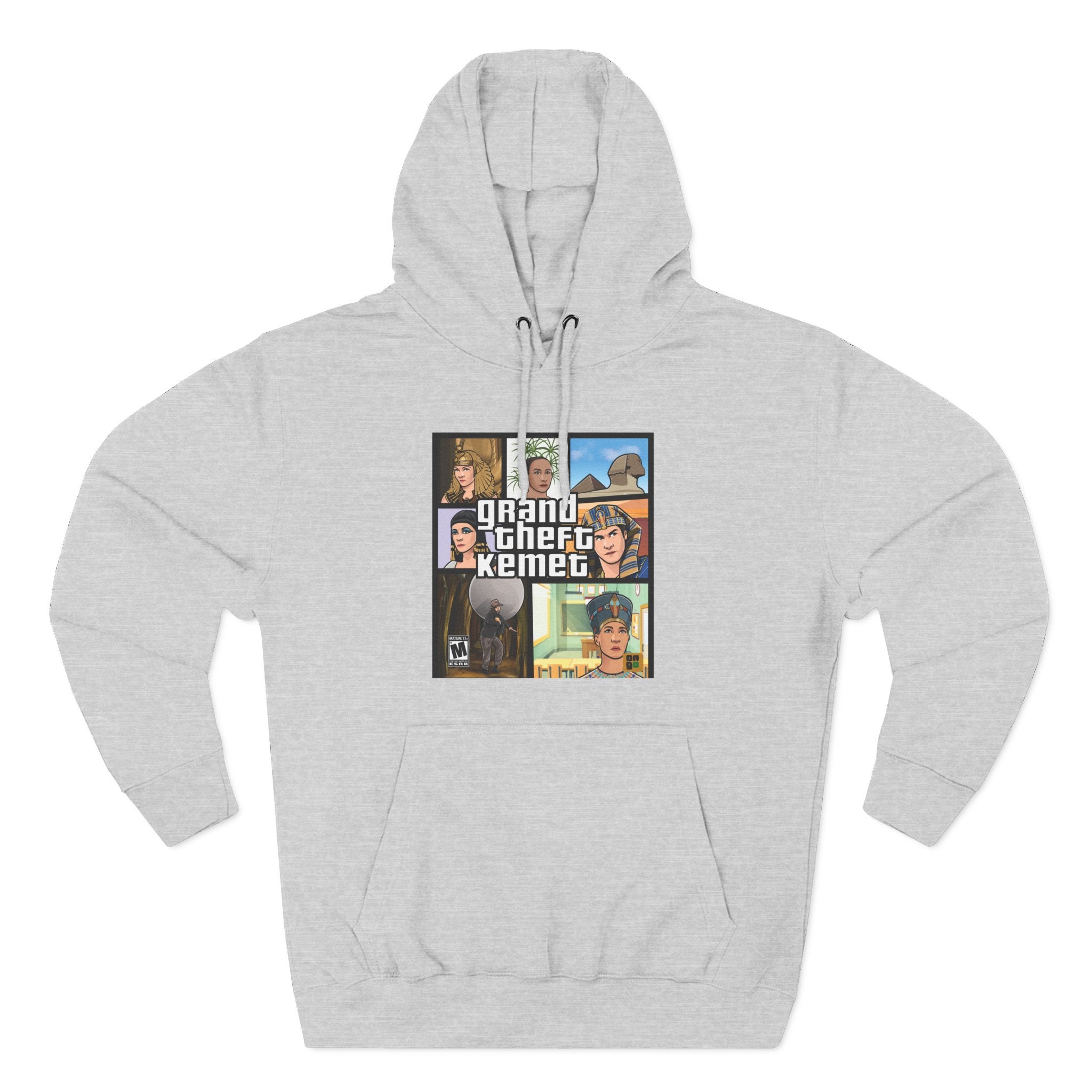 Three-Panel Fleece Hoodie