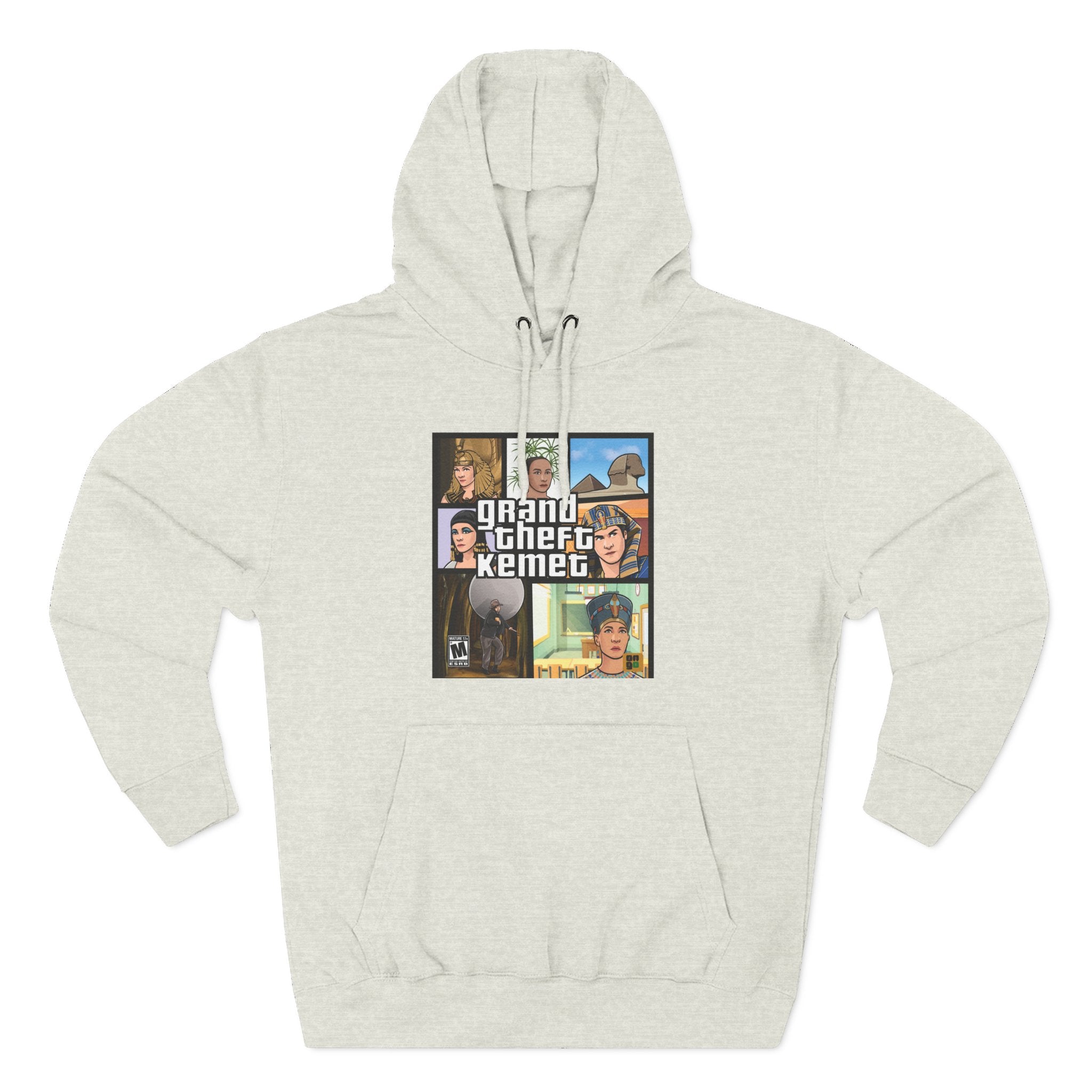 Three-Panel Fleece Hoodie