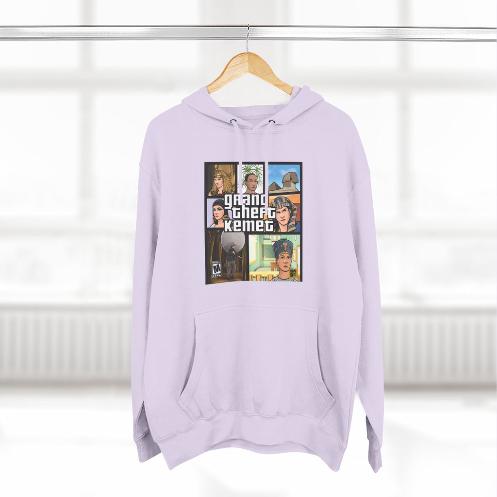 Three-Panel Fleece Hoodie