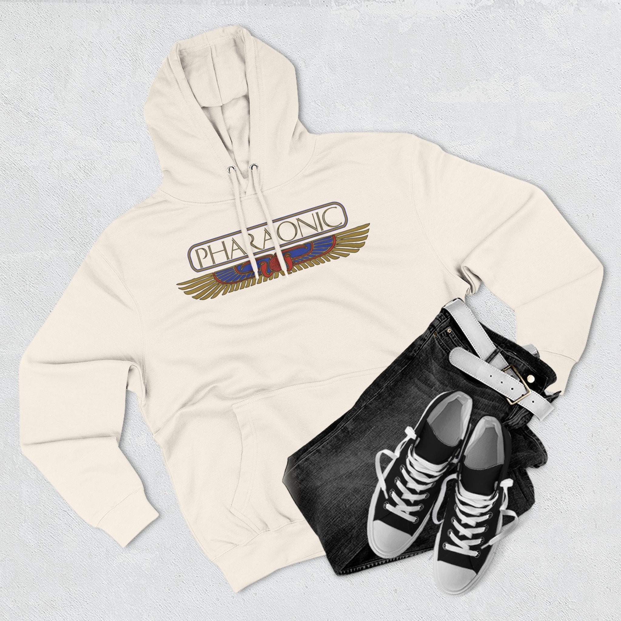 Three-Panel Fleece Hoodie