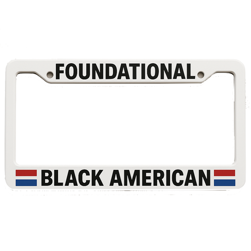 Foundational Black American License Plate Frame, Black